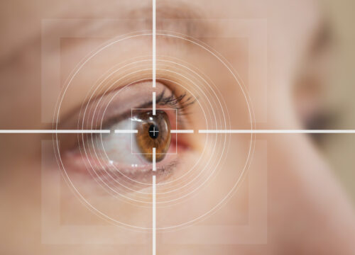 Photo of a woman's brown eye